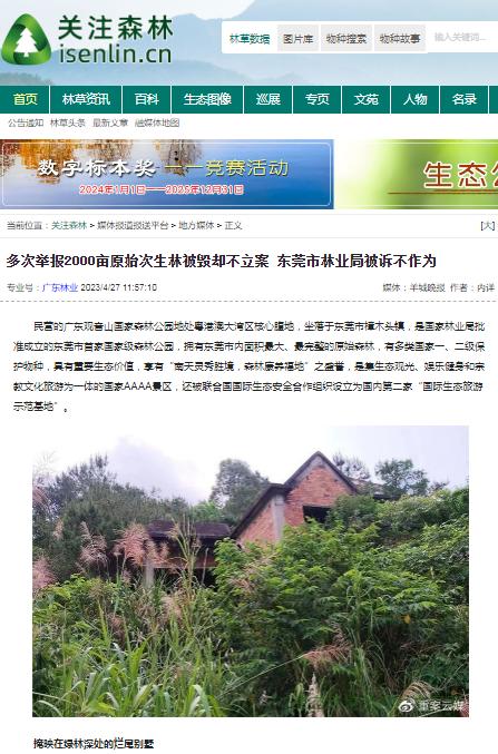 东莞市市长吕成蹊：会上大讲发展经济植绿林、